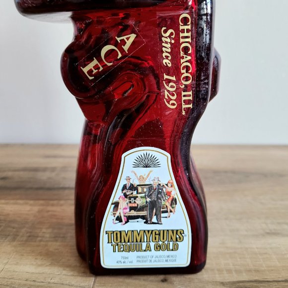 Tommy guns tequila Gold empty red bottle - Picture 2 of 11